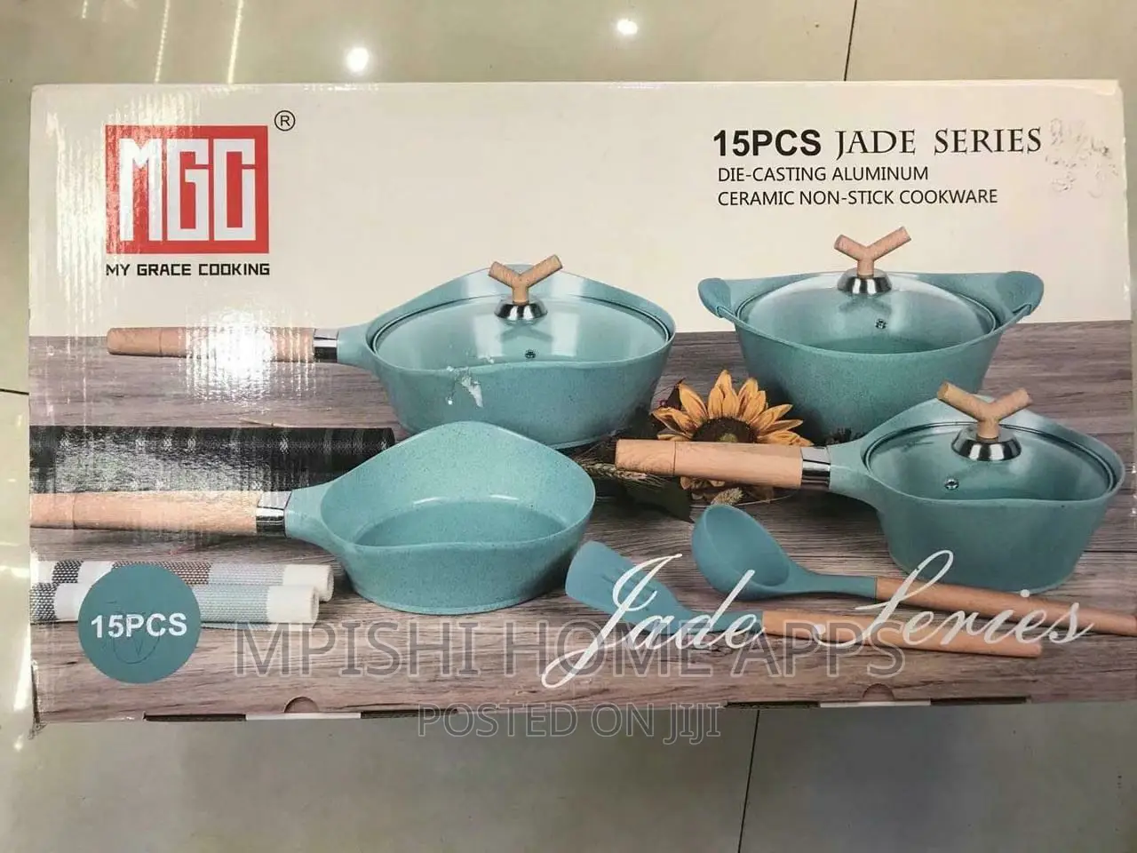 15pcs Granite Cookware Set MGC