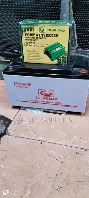 100ah Dry Solar Battery+ 300W Power Inverter