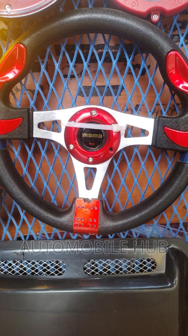 Momo Steering Wheels Red and Black - main view