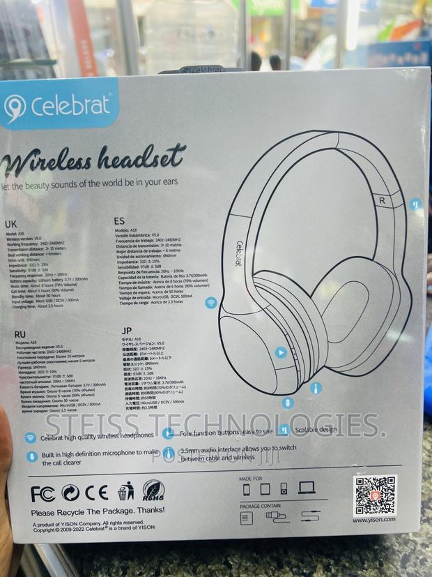 A18 Celebrat-Wireless Headphones. - thumbnail 4