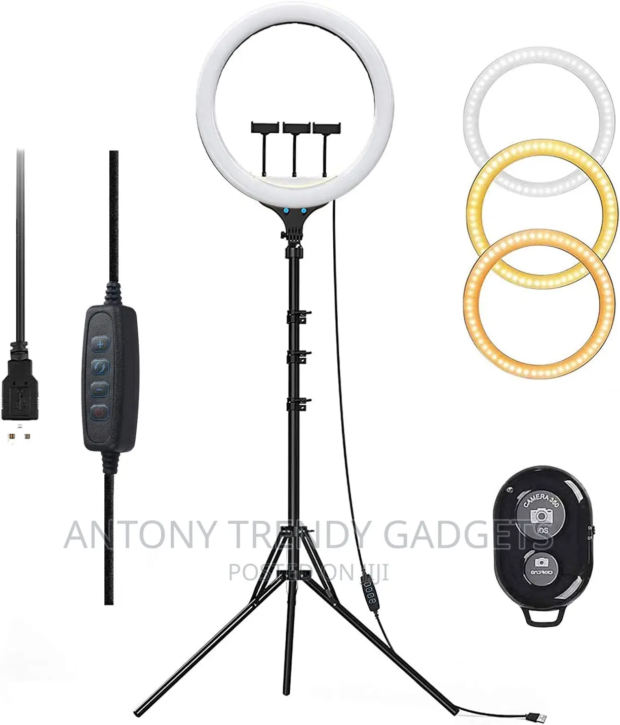 14" Dimmable USB Ring Light