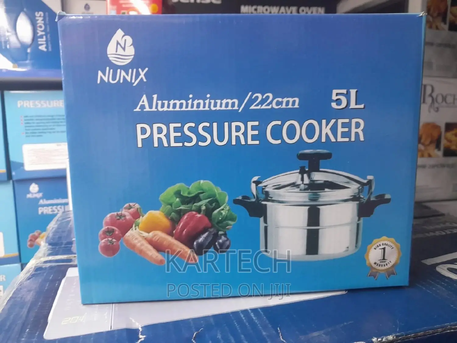 Nunix Aluminum Pressure Cooker 5ltrs - Explosion Proof