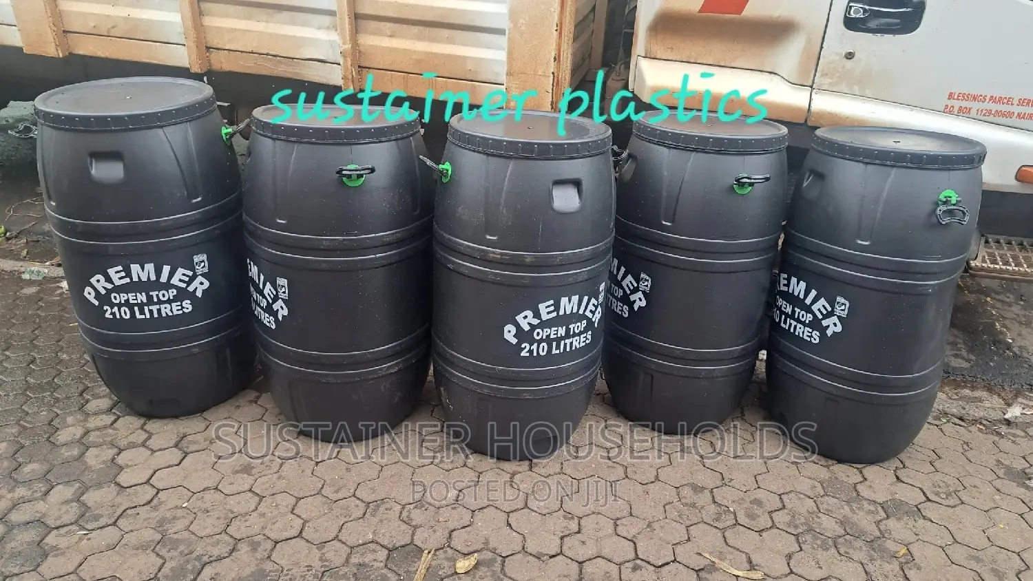 210 Litre Open Top Plastic Tank