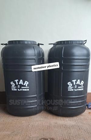 320 Litres Plastic Water Storage Tanks (Black) - main view