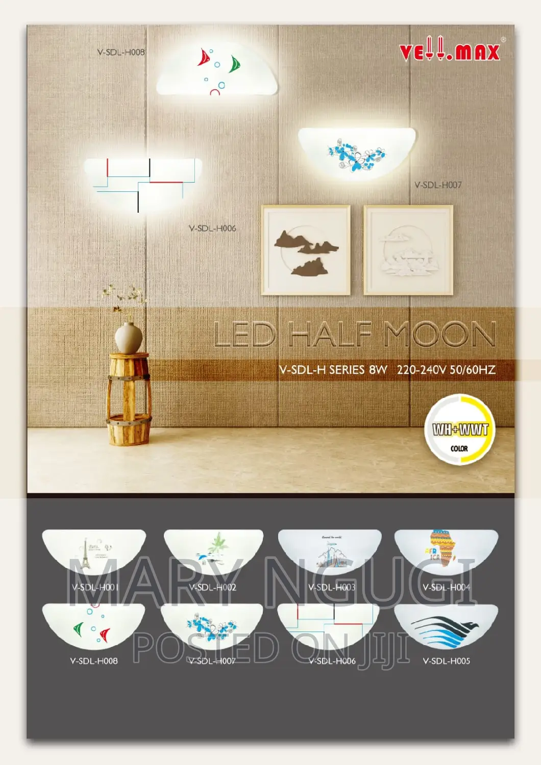 PVC Halfmoon Wall Bracket Lights in Nairobi Central Home Accessories