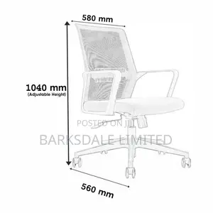 Blackoffice Desk Chair Mesh Swivel Adjustable Lumbar Support