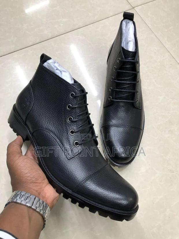 Mens Casual Leather Boots - main view