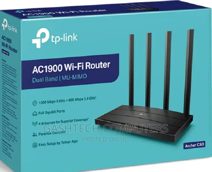 Tp-Link Ac1900 Wireless Mu-Mimo Wi-Fi 5 Router Tl*Archer C80