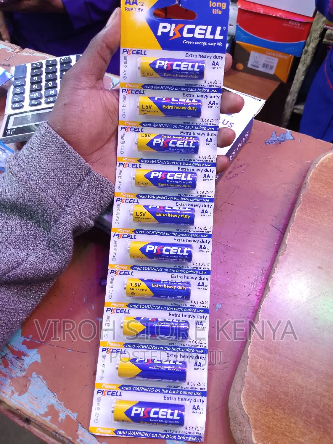 5 Pairs Pkcell AA Batteries 1.5V Heavy Duty Double a Battery