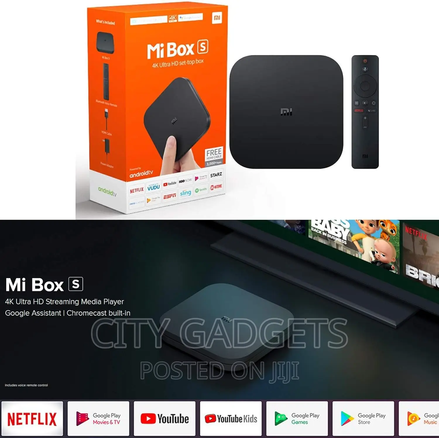 Xiaomi Mi Box S HDR Android TV With DBA Streaming Media
