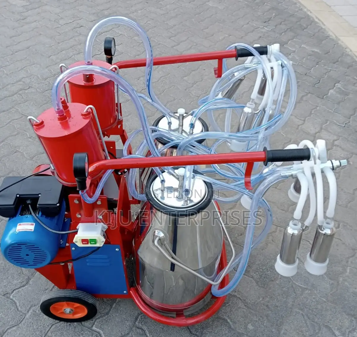Electric Powered Double Milking Machine