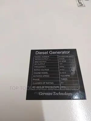 Girasol 3 Phase 30kva Silent Diesel Generator With A.T.S