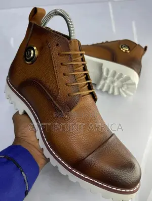 Brown Leather Boots for Men