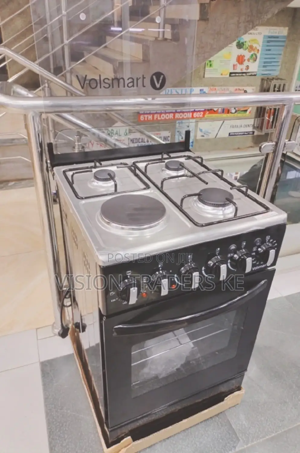 Volsmart 50*55 3+1 Standing Cooker With Electric Oven