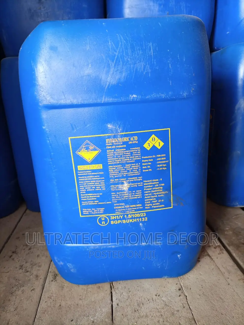 Hydrochloric,Acid (Hcl)40ltrs
