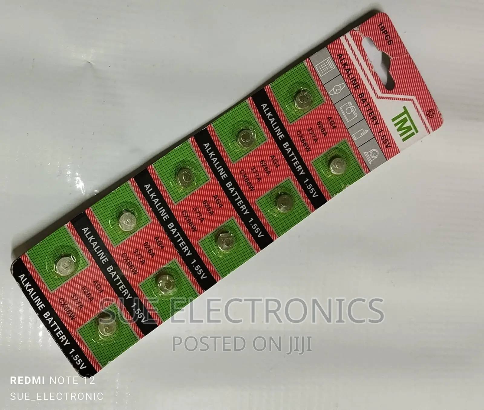 Tmi Ag4 / 377 / Lr626sw Alkaline Battery