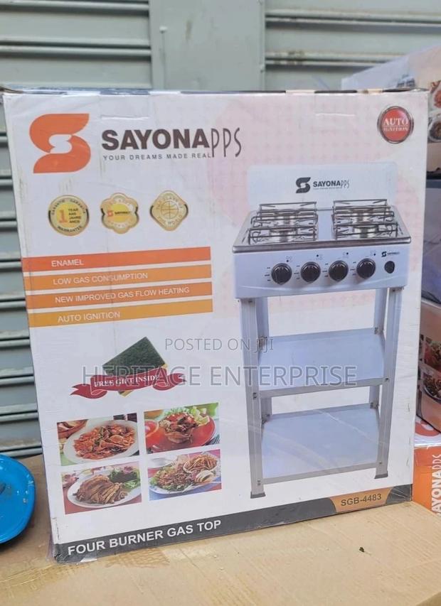 Cooker Sayona 4 Gas Burner Standing Cooker Ent