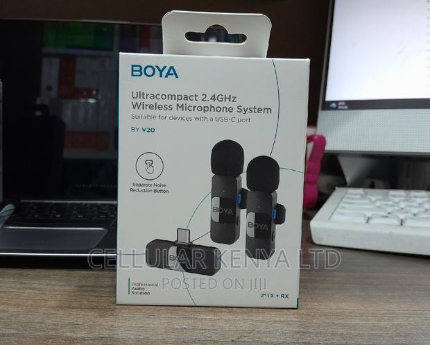 BOYA BY-V20 2-Person Wireless Microphone System With USB-C