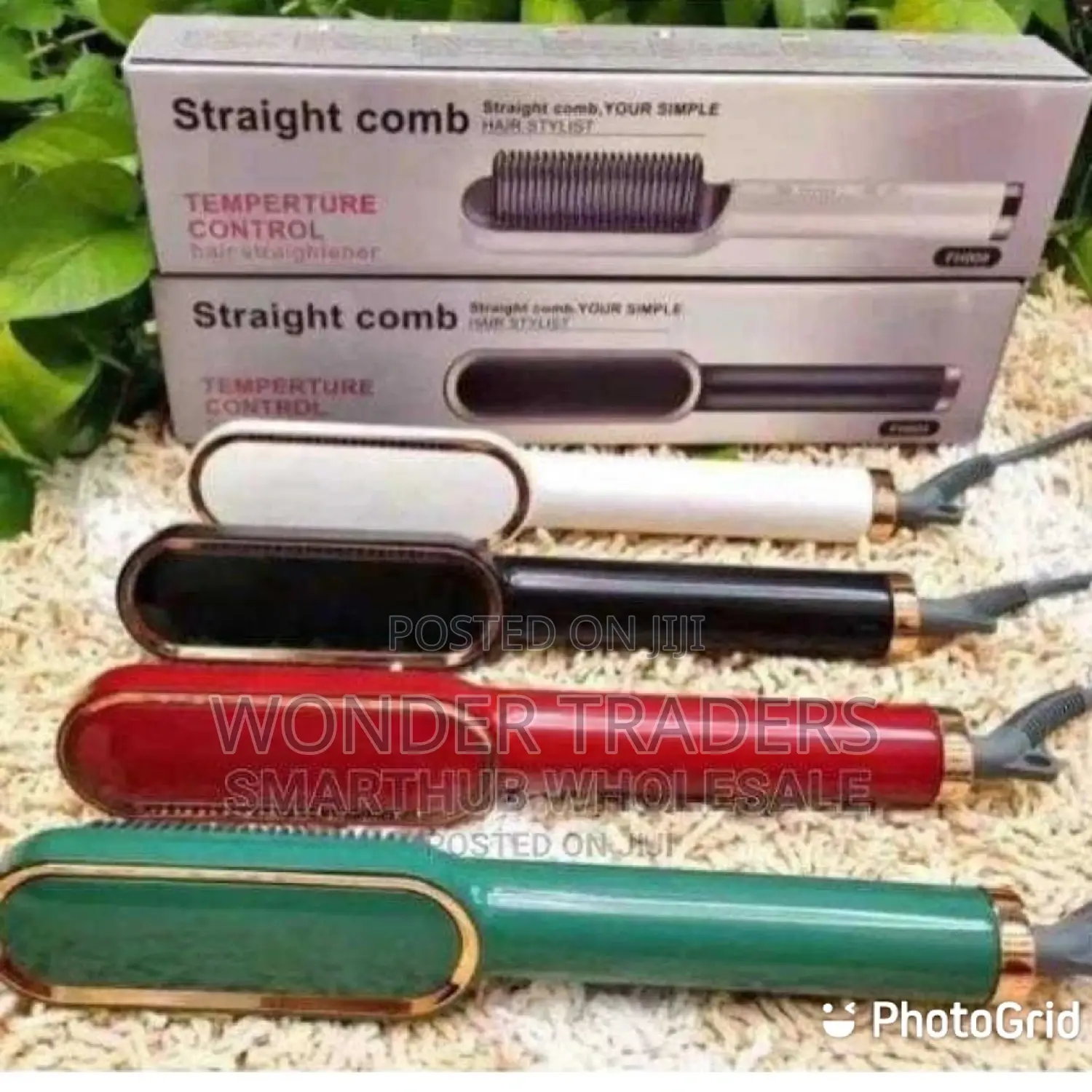 Electric Hair Straightener Brush Comb