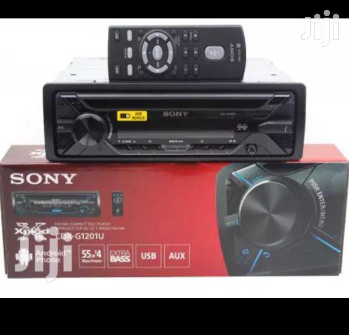 New Sony CDX-1201 Car Stereo, With Usb/DVD/Aux Cable.