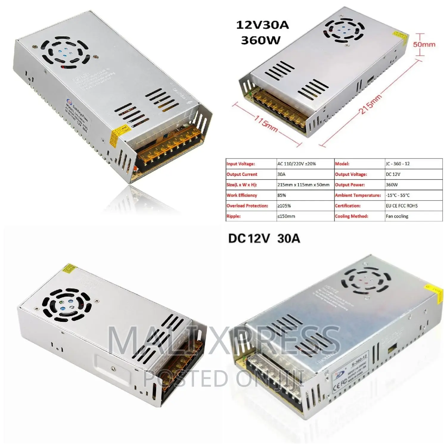 30amps Open CCTV Power Supply Unit 12V in Nairobi Central Computer