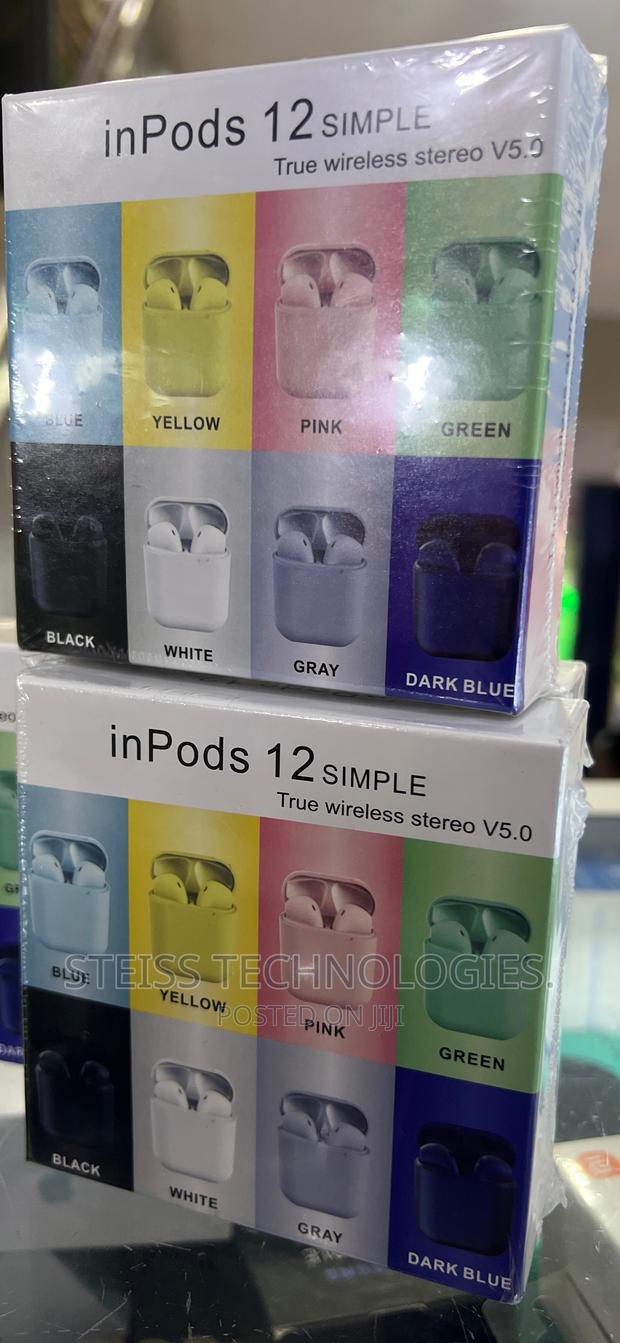 Black Inpods 12 Wireless Bt. - main view