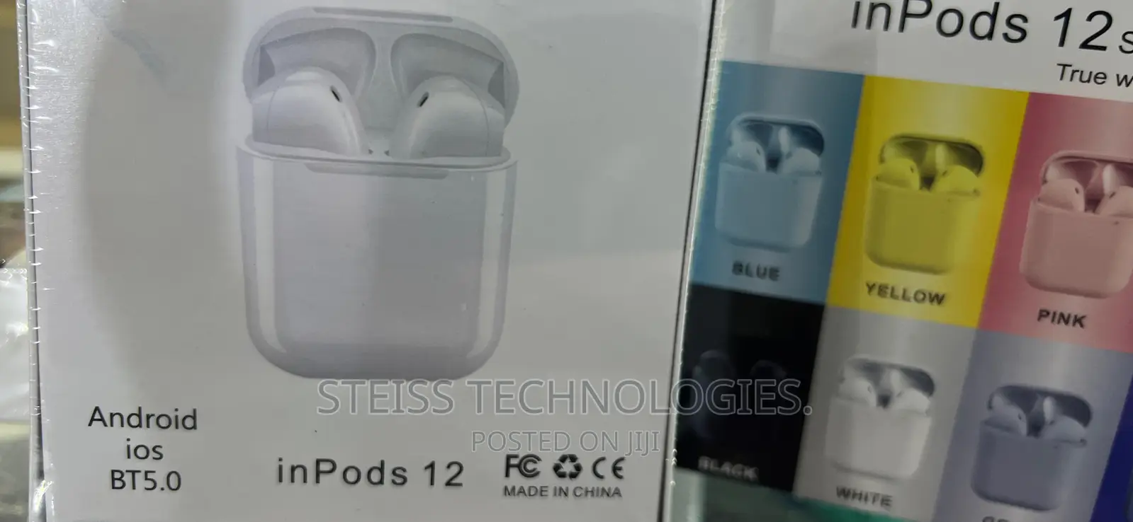 Black Inpods 12 Wireless Bt.