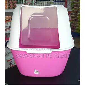 Fully Enclosed Cat Litter Box Spacious Hooded - 56x38x62cm