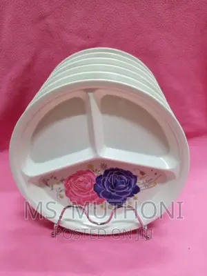 Melamine Partition Flowered 6pcs