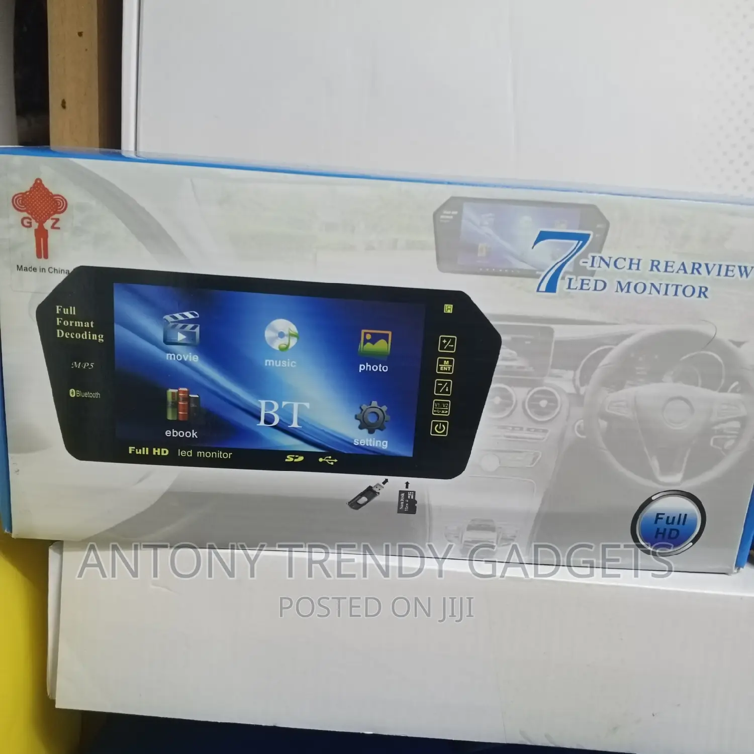 Car Rear Monitor, Bluetooth Car Monitor