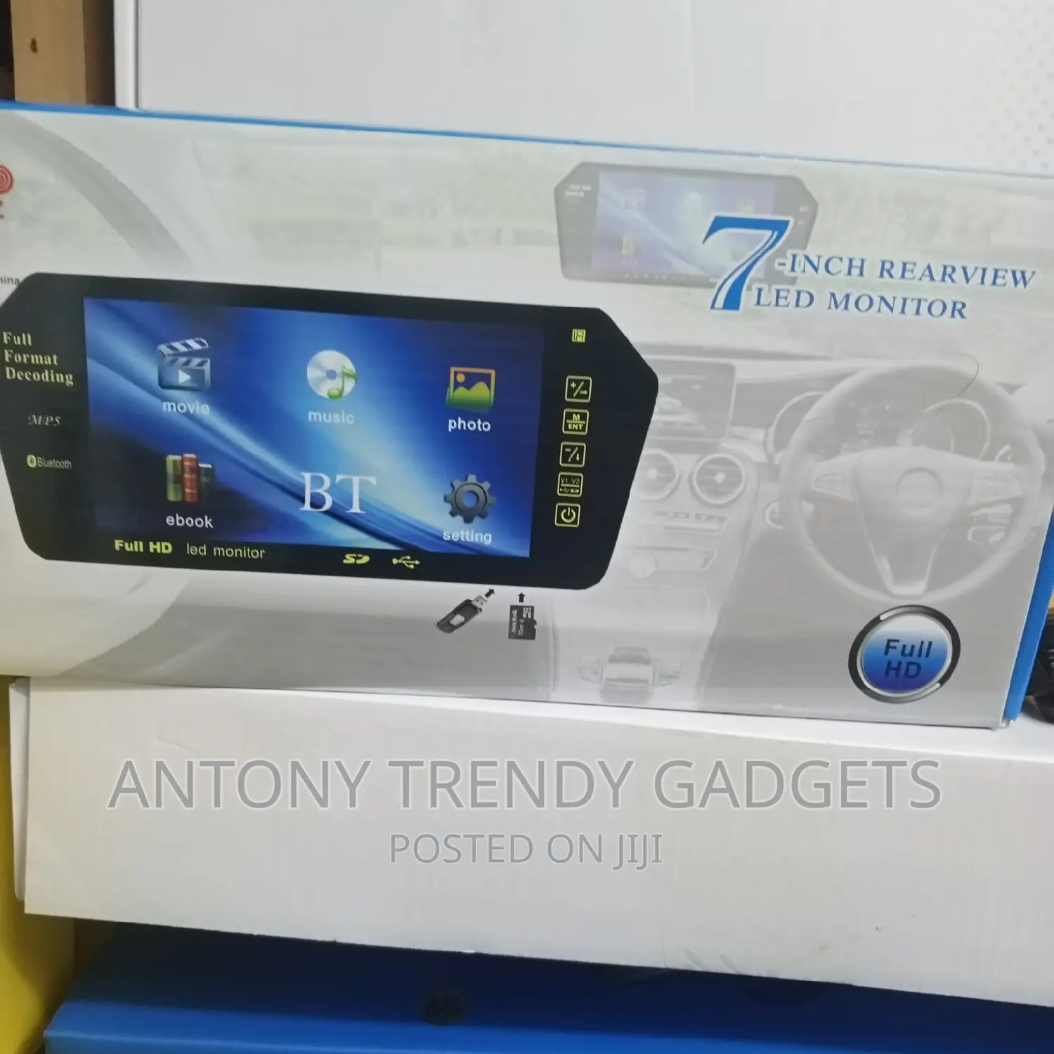 Car Rear Monitor, Bluetooth Car Monitor