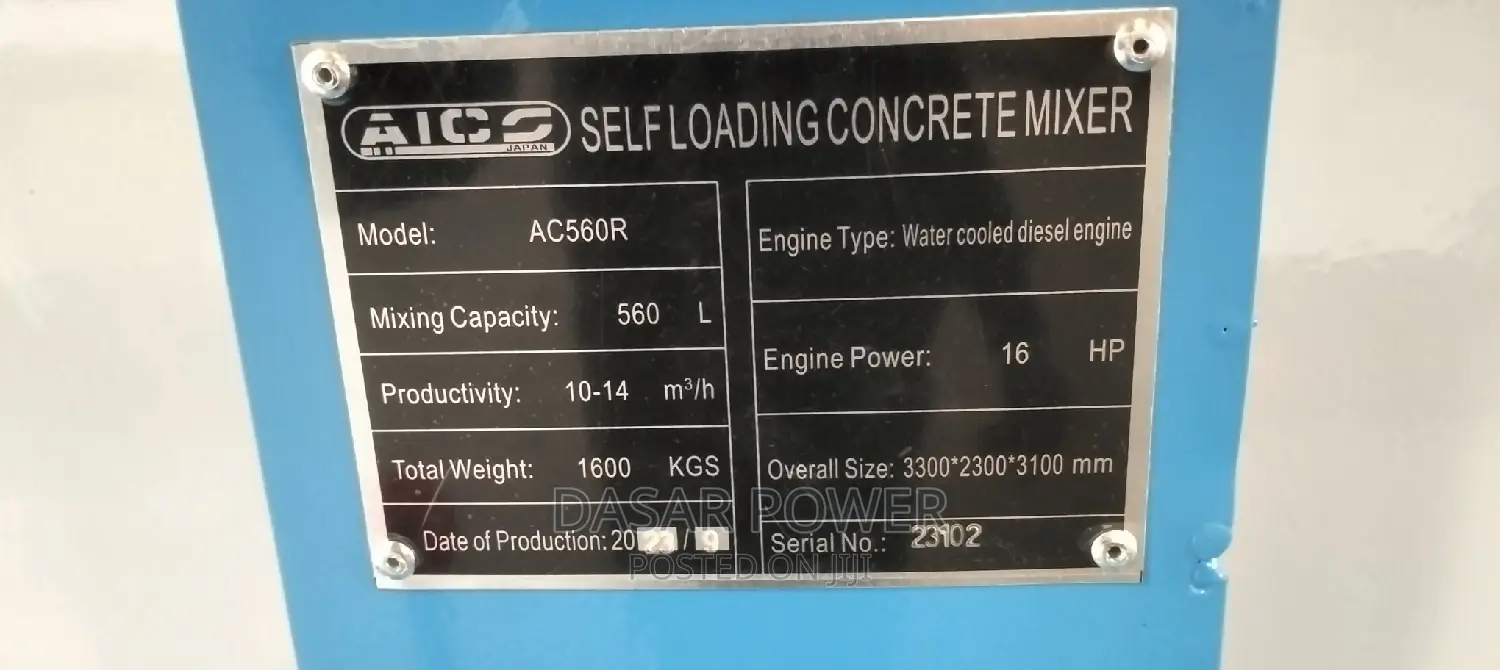 560l Diesel Self-Loading Mixer