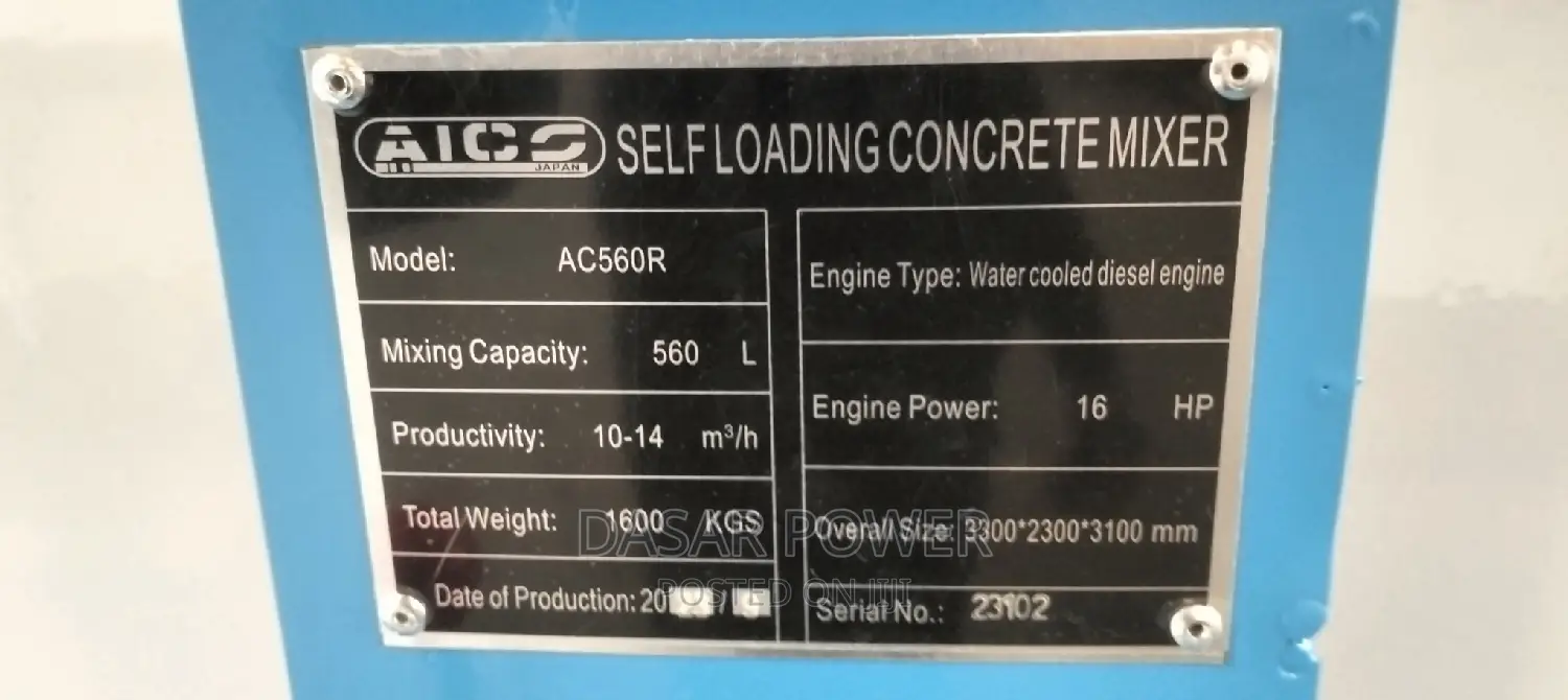 560l Diesel Self-Loading Mixer
