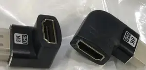 []High Speed Good Quality Hdmi Bend Male to Femle Joiner