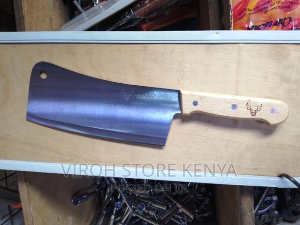 Heavy Duty Slaughter Knife Wooden Handle
