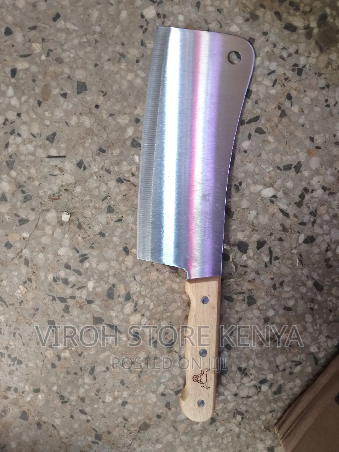 Heavy Duty Long Butcher Knife Cleaver Meat Cutter