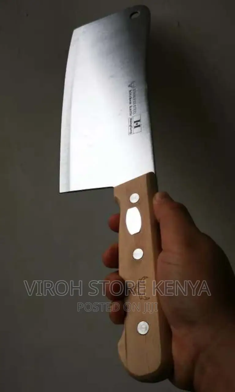 Solid Stainless BIG 10" Inches Butchers Knife - Heavy Duty