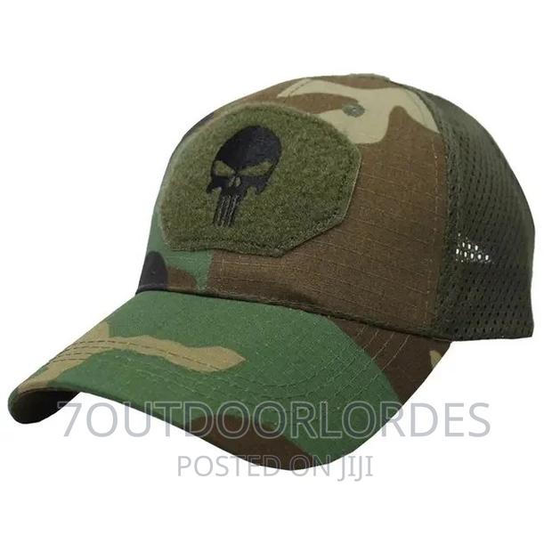 Punisher Caps Green Camouflage