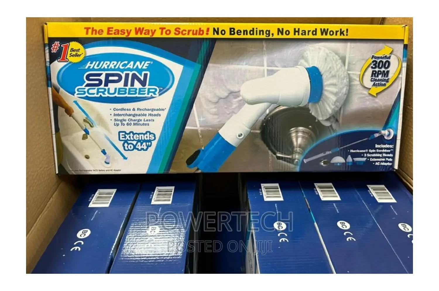 Electric Spin Scrubber Cordless Rechargeable 3in1
!!