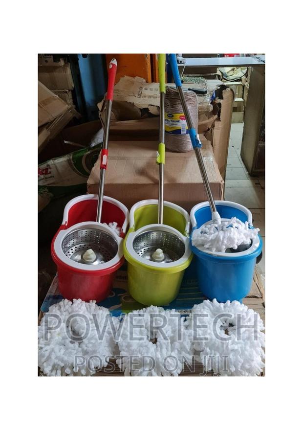 Metallic Spin Mop With Bucket  - main view