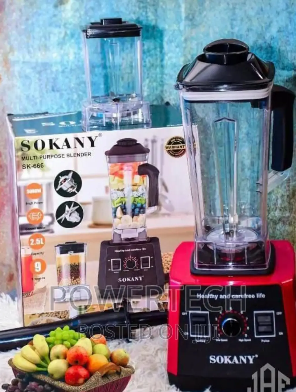 Sokany Heavy Duty Commercial Professional Blender