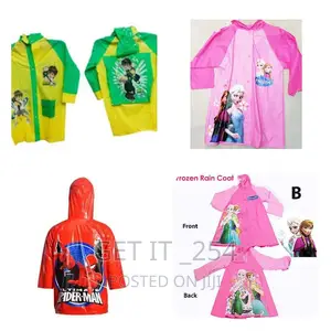 *Cartoon Themed Raincoat With Extendable Bag Space