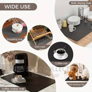 * Kitchen Absorbent Dish Drying Mat