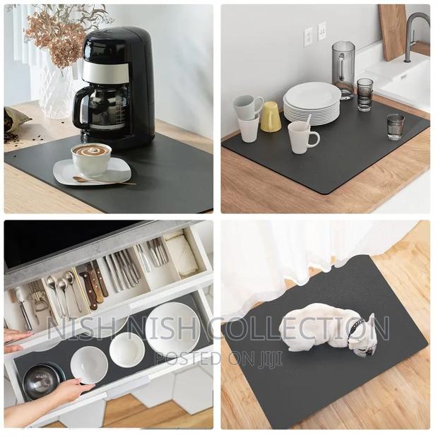 * Kitchen Absorbent Dish Drying Mat