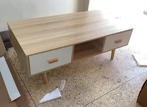 Central Wood Coffee Table With Drawers Size:120x60x45cm