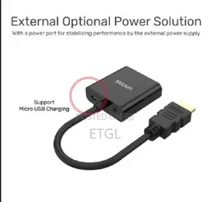 ][HDMI to VGA Converter Adapter 1080px (Hdmi Male VGA -Femal