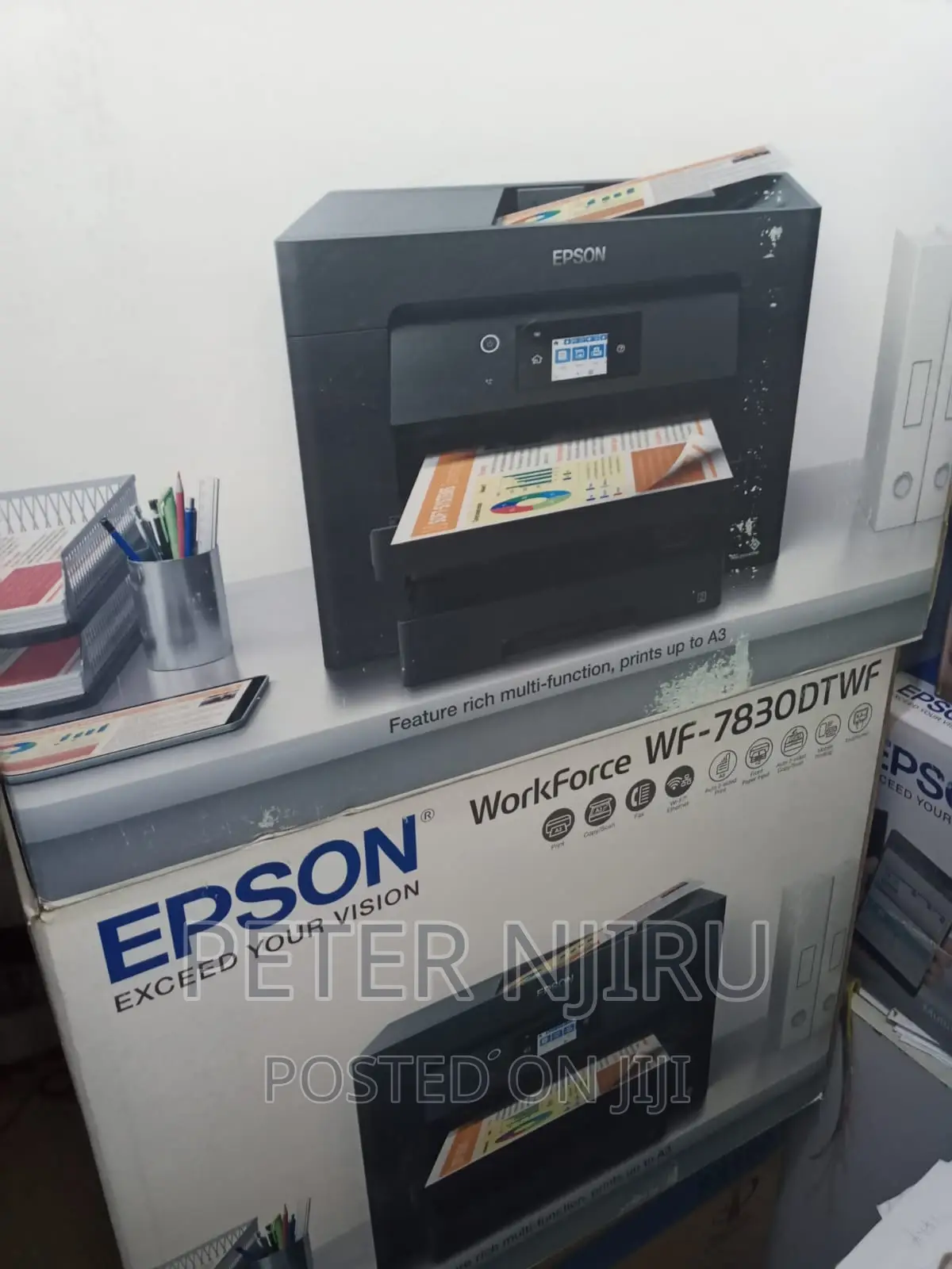 EPSON Workforce Wf-7830dtwf A3 Duplex Multifunction Printer