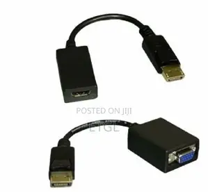 -]Displayport DP Male to VGA DVI HDMI Female Converter Adapt