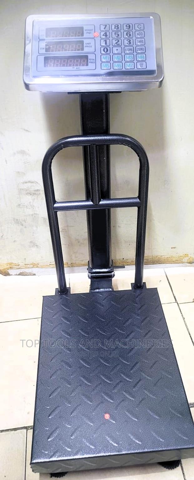 150kg Small Base T.C.S Weighing Scale With Rail - main view