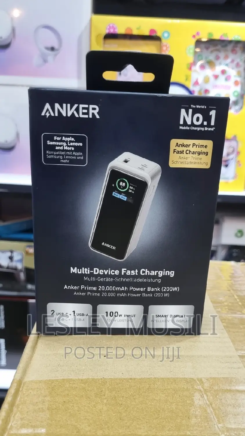 Anker Prime 20,000mah Power Bank (200W)